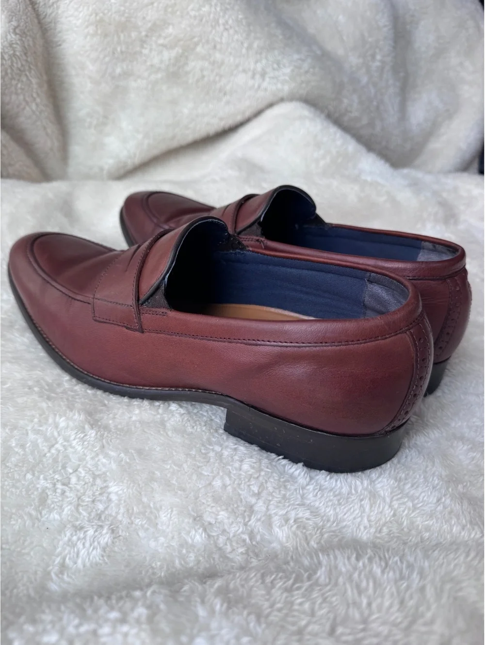 The Good Man Brand men’s brown leather penny loafers, size 10.5M